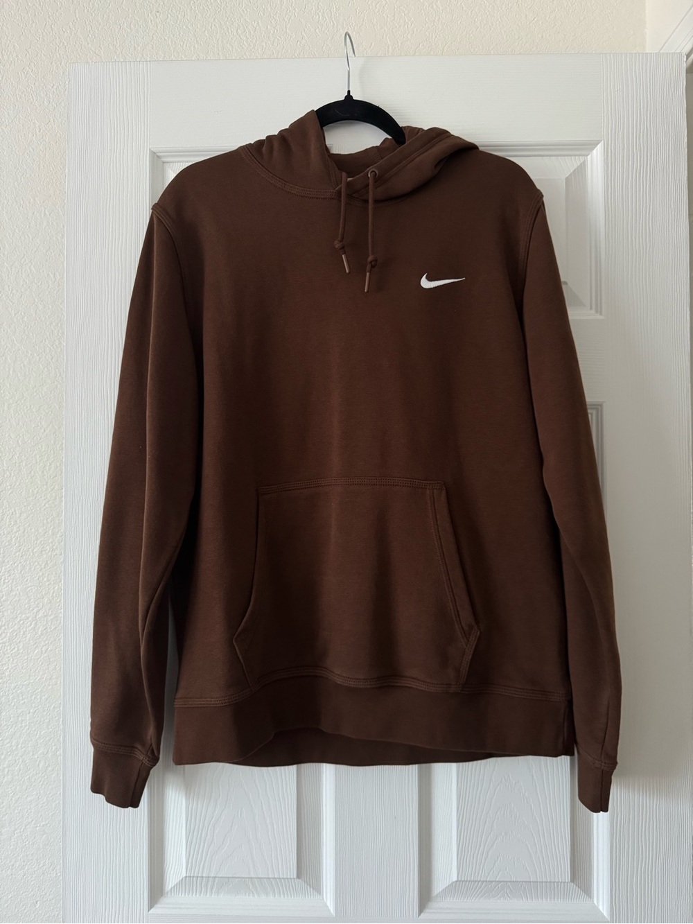 Nike Sportswear Club Fleece Pullover Hoodie Brown- Size Large